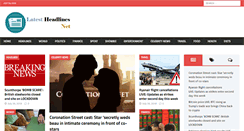 Desktop Screenshot of latestheadlines.net